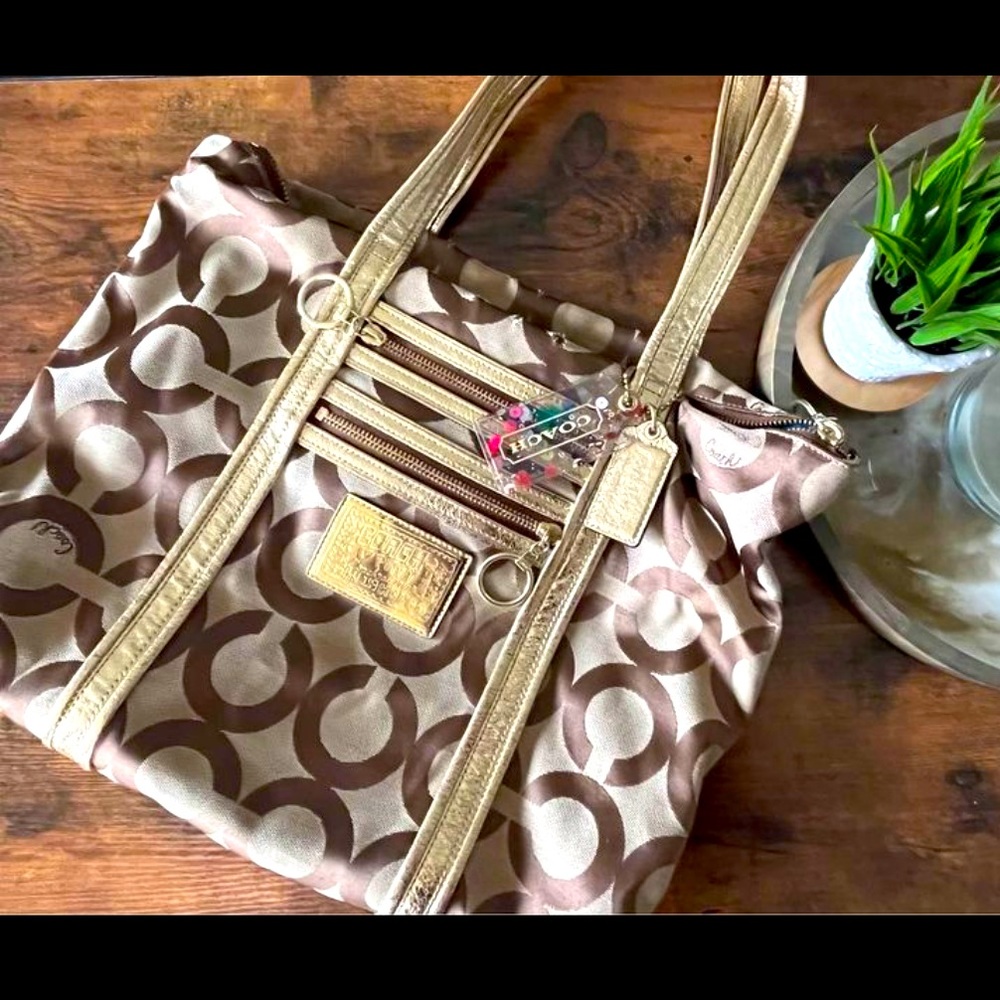 Coach Heart Poppy tote bag.